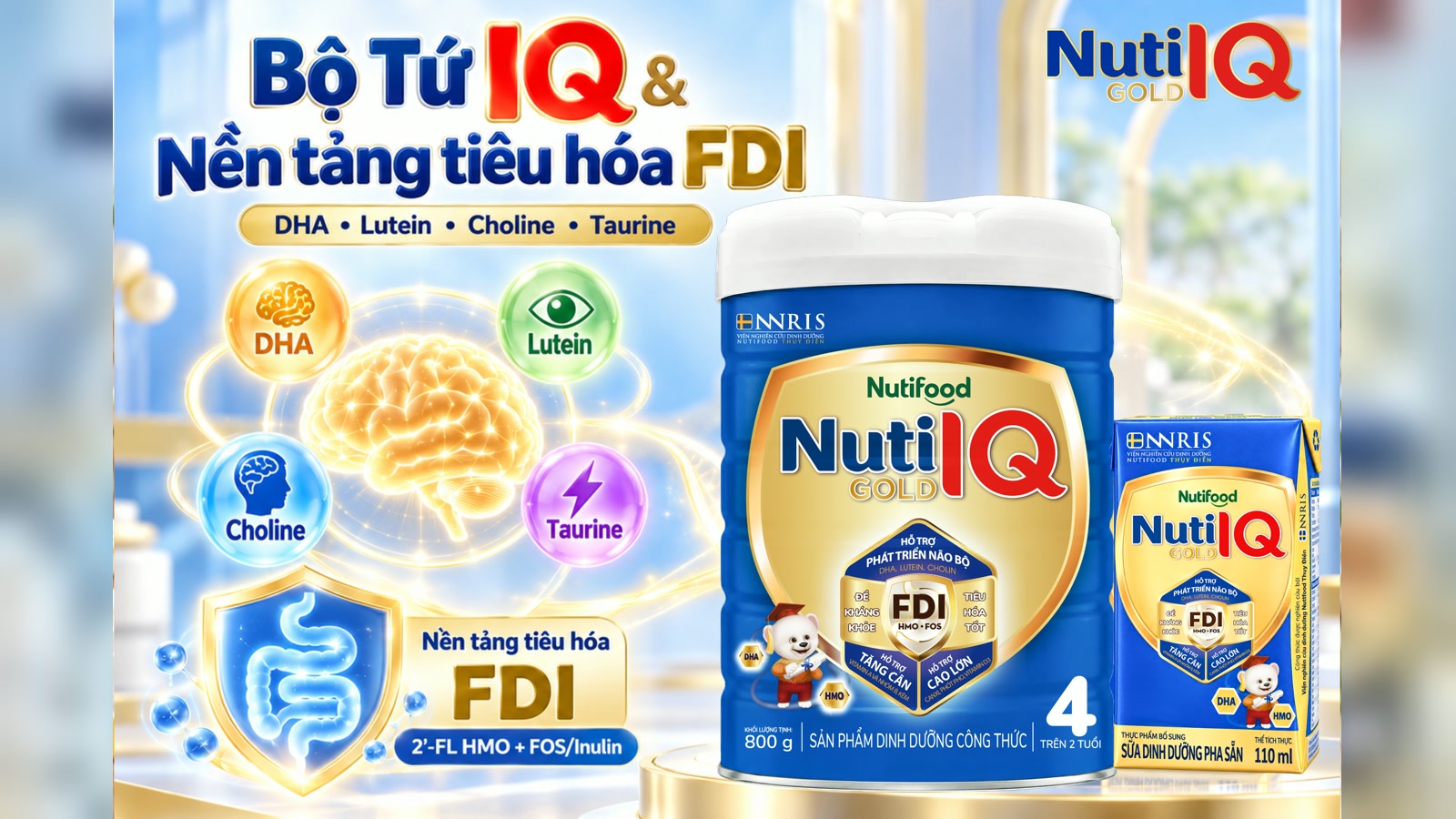 Hình ảnh bài viết: Nuti IQ Gold (Trên 2 tuổi): Khơi nguồn trí tuệ, thông minh cao lớn mỗi ngày