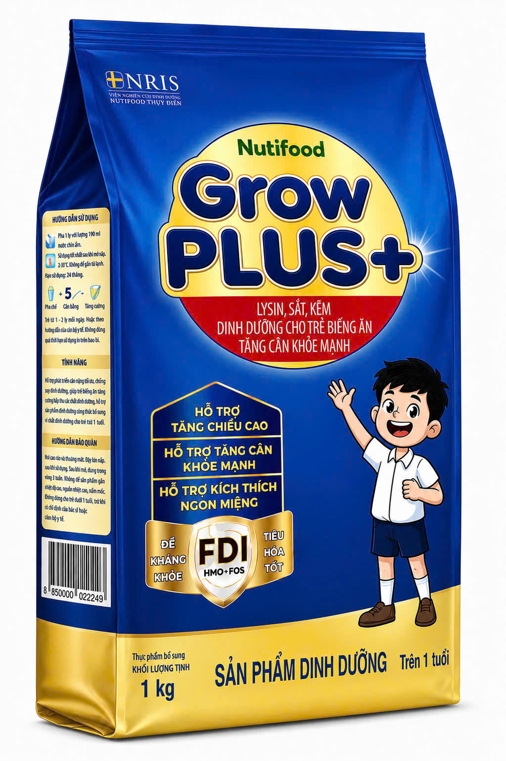 Ảnh sản phẩm: Nutifood GrowPLUS+ Túi 1kg